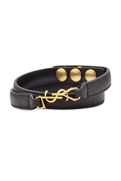 yves saint laurent double wrap bracelet|saint laurent bracelet women.